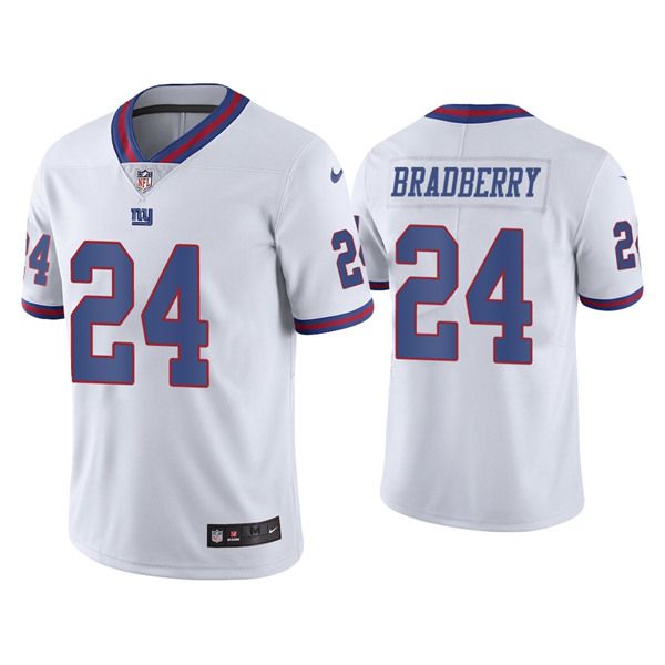 Men New York Giants #24 James Bradberry Nike White Color Rush Limited NFL Jersey